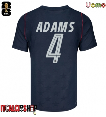 Stati Uniti Tyler Adams #4 Seconda Maglia Mondiali 2026 Manica Corta